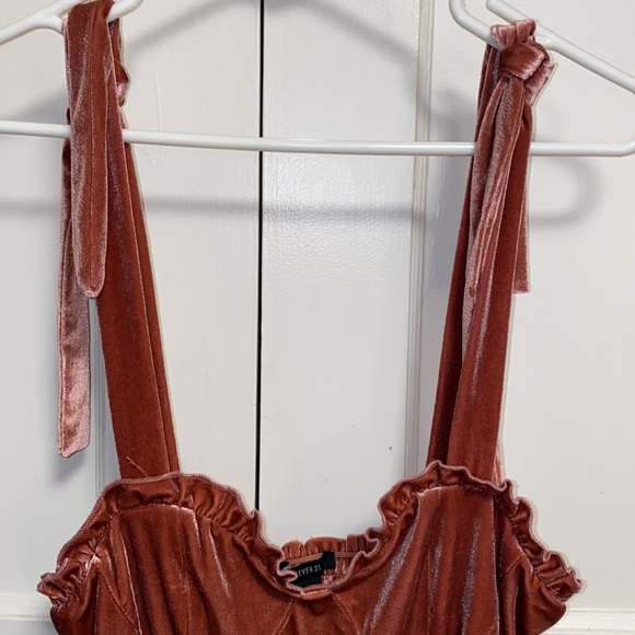 Forever 21 Blush Pink Mini Velvet Dress - Picture 7 of 13